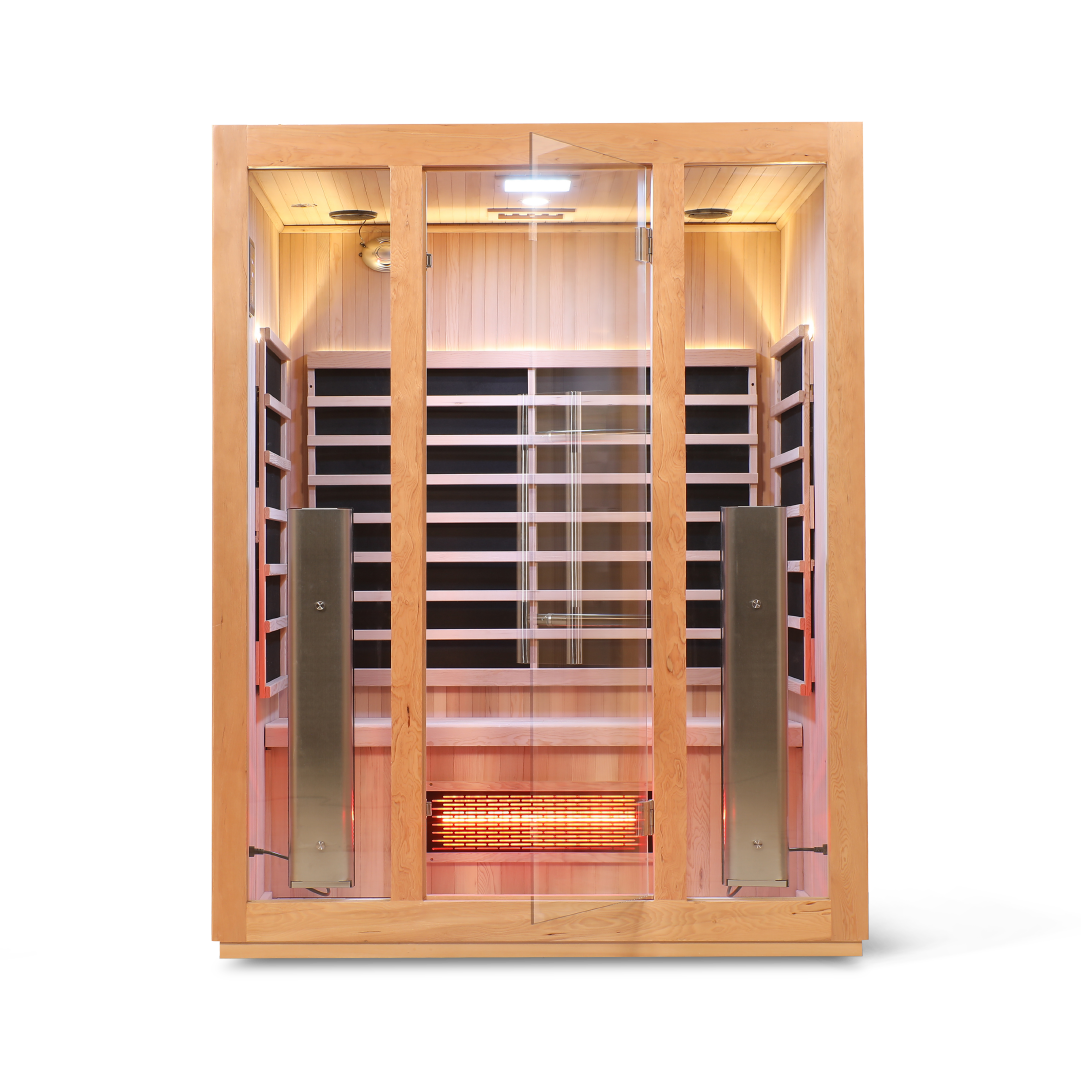 3 Person Smart Full Spectrum Sauna — Hemlock