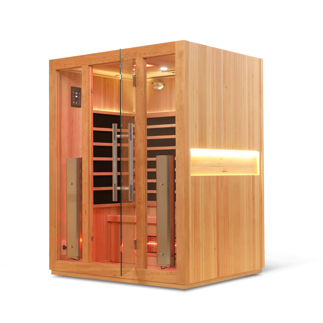 3 Person Smart Full Spectrum Sauna — Hemlock