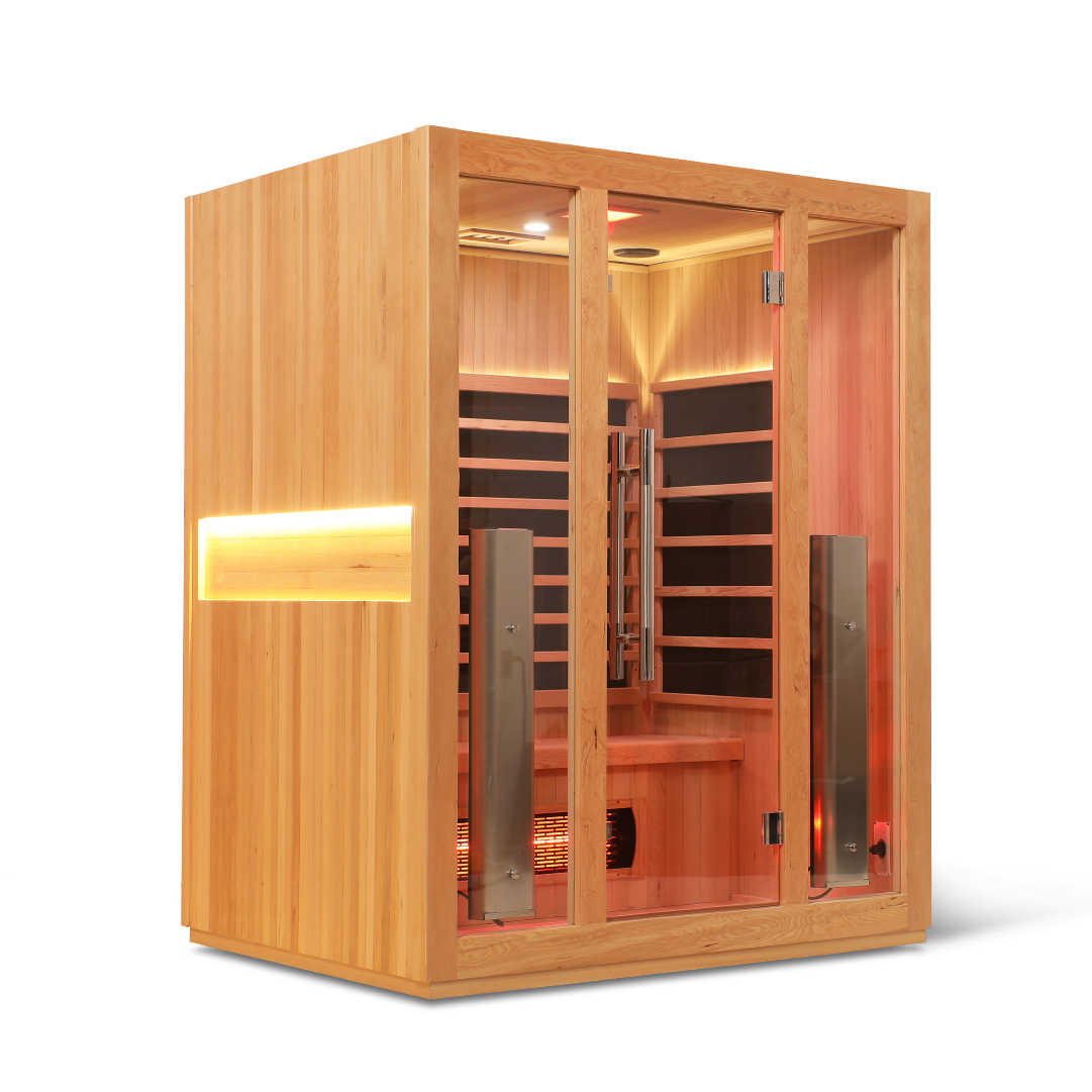 3 Person Smart Full Spectrum Sauna — Hemlock