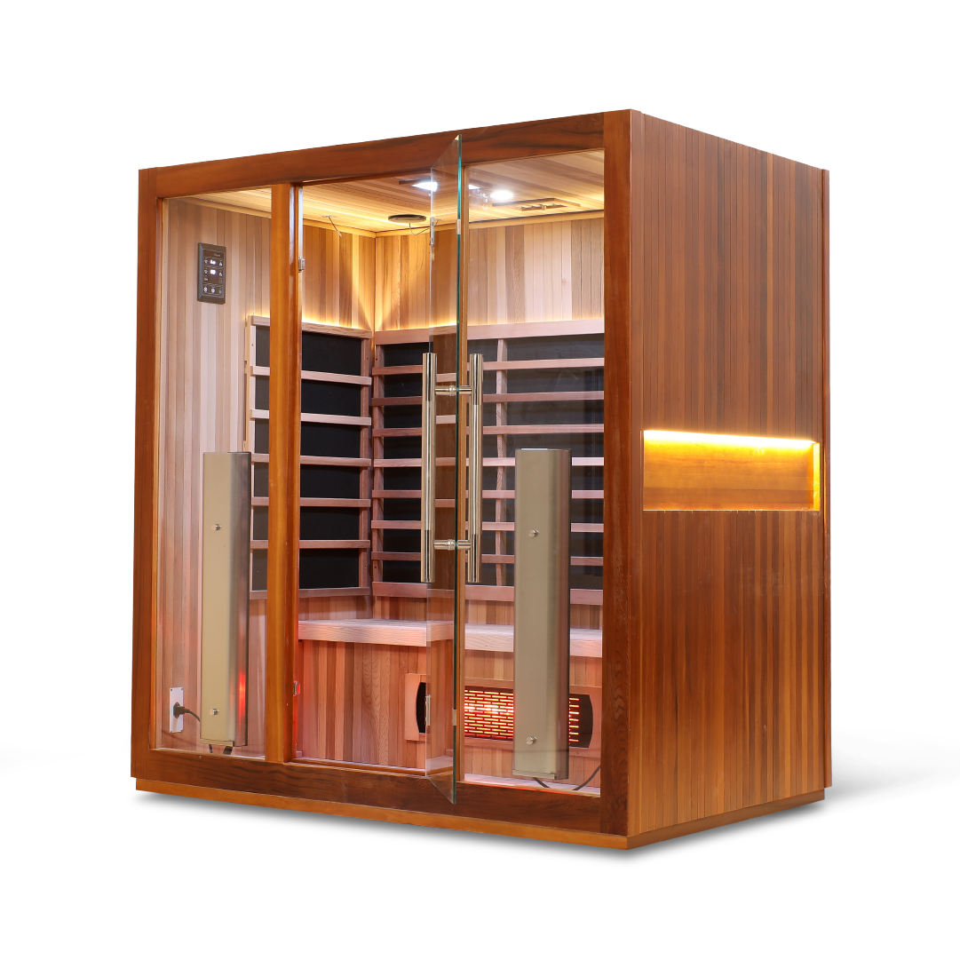 4 Person Smart Full Spectrum Sauna — Cedar
