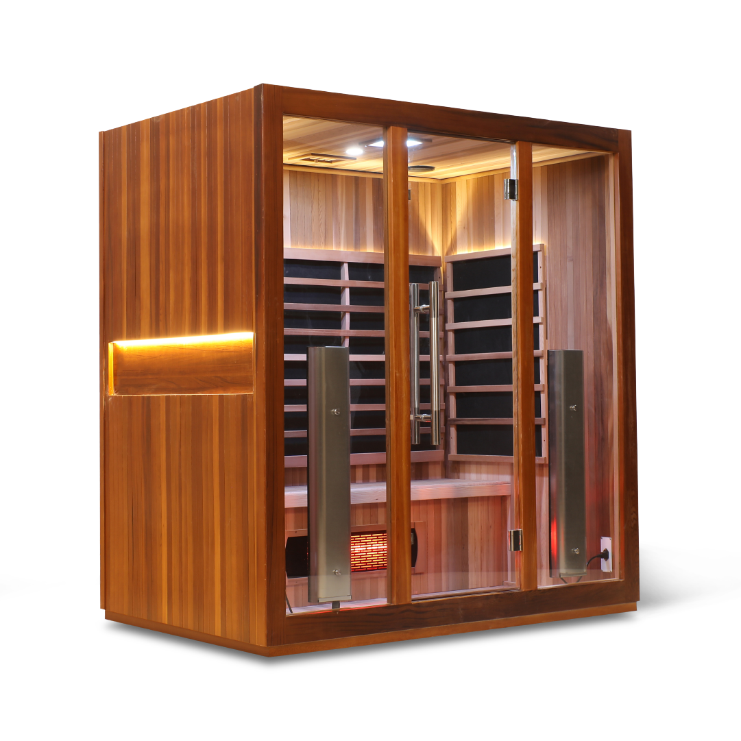 4 Person Smart Full Spectrum Sauna — Cedar