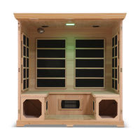 4 Person Full Spectrum Infrared Sauna — Hemlock