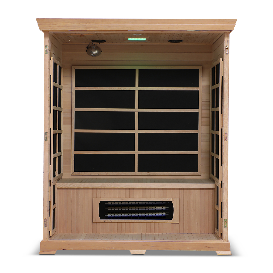 3 Person Full Spectrum Infrared Sauna — Hemlock