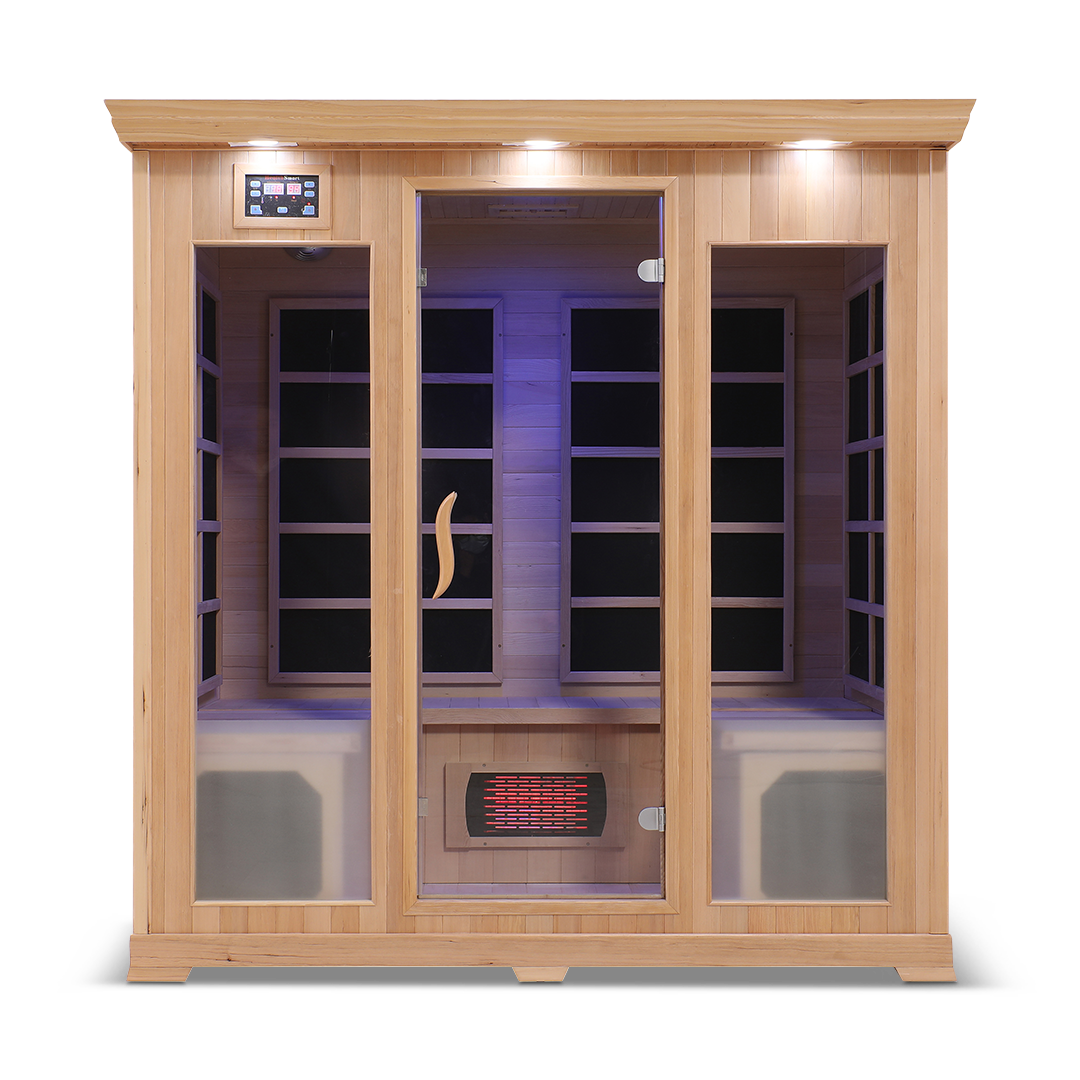 4 Person Full Spectrum Infrared Sauna — Hemlock