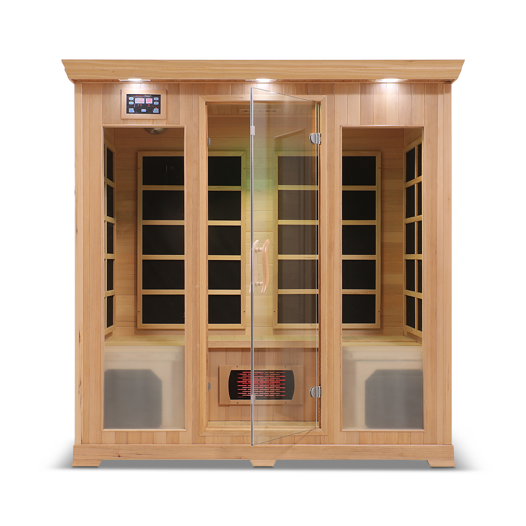 4 Person Full Spectrum Infrared Sauna — Hemlock