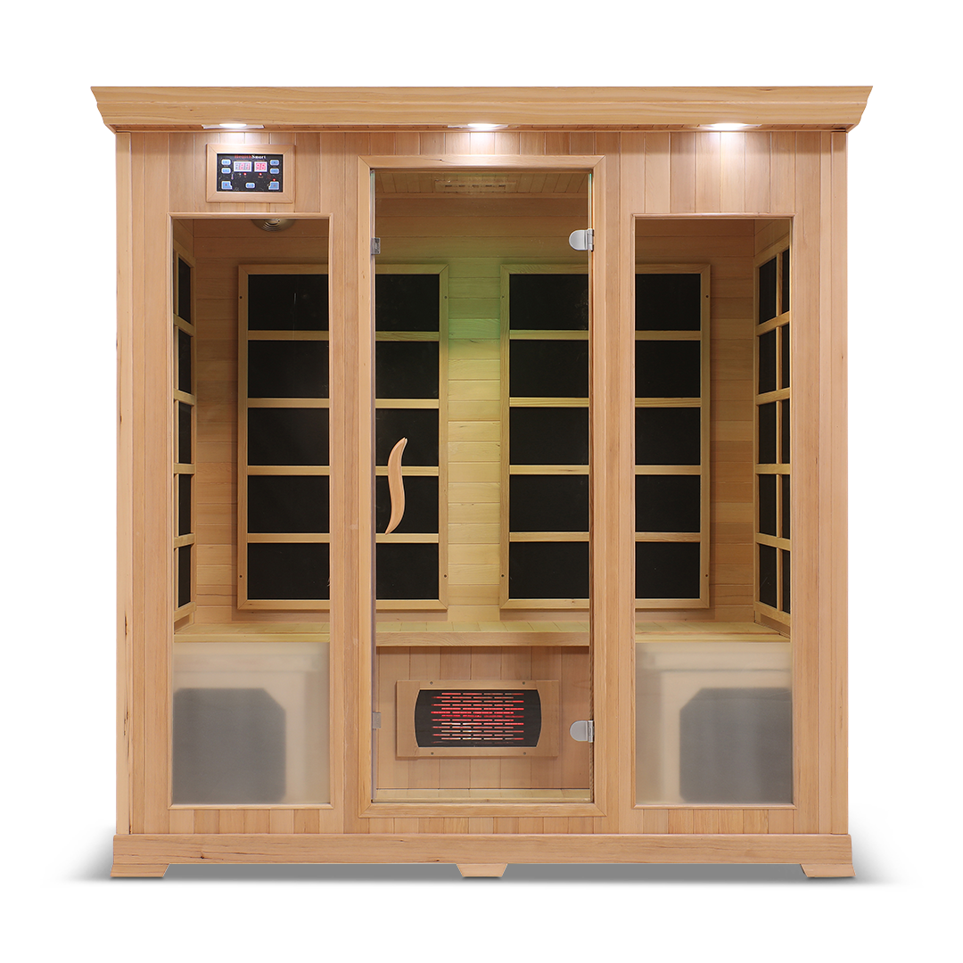 4 Person Full Spectrum Infrared Sauna — Hemlock