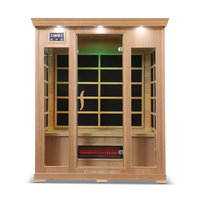 3 Person Full Spectrum Infrared Sauna — Hemlock