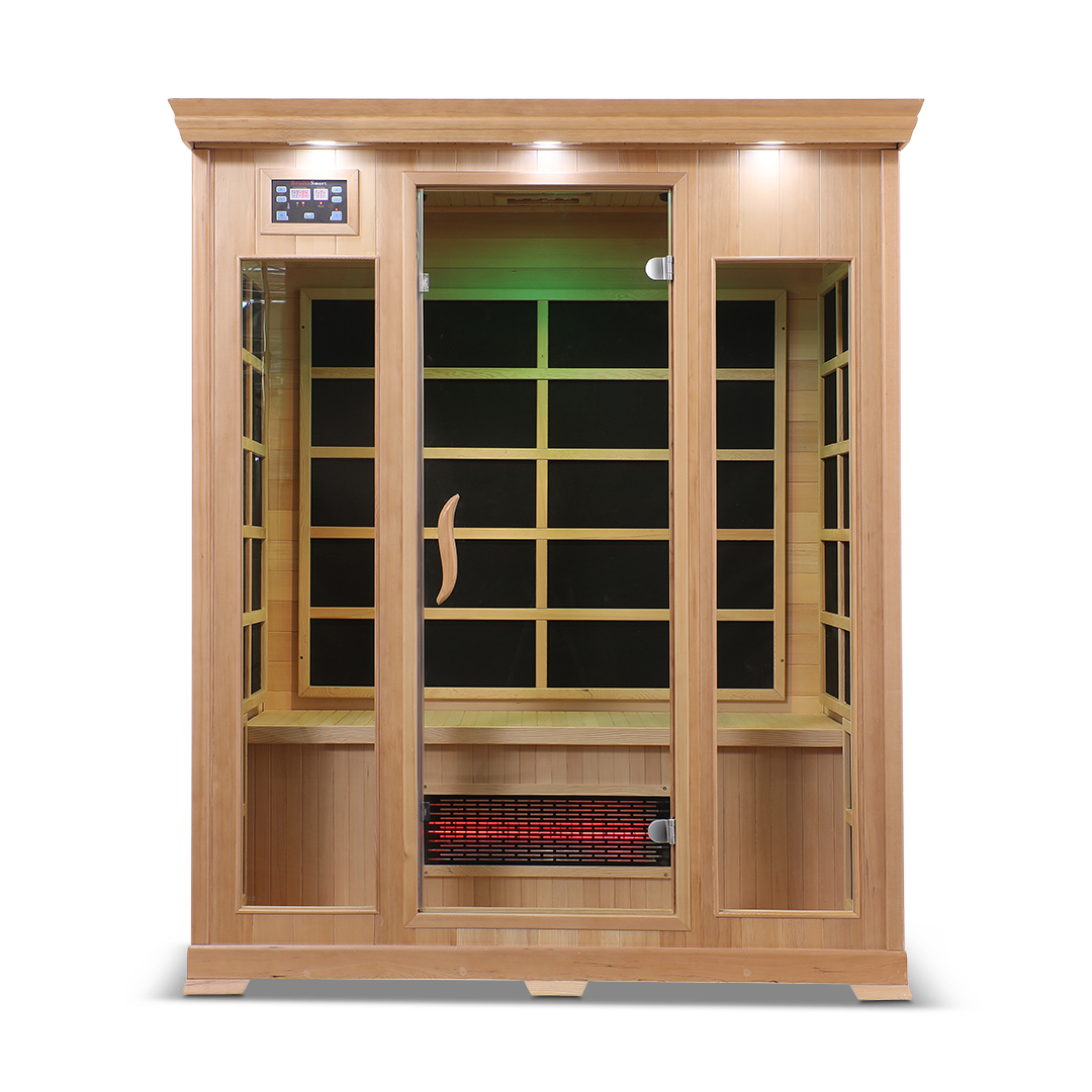 3 Person Full Spectrum Infrared Sauna — Hemlock