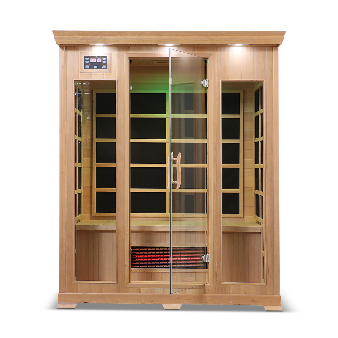 3 Person Full Spectrum Infrared Sauna — Hemlock