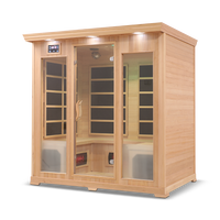 4 Person Full Spectrum Infrared Sauna — Hemlock