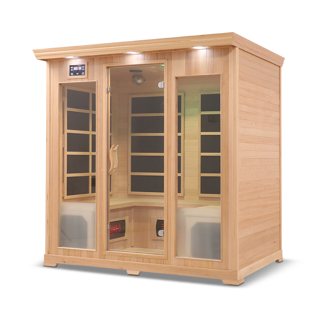 4 Person Full Spectrum Infrared Sauna — Hemlock