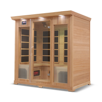 4 Person Full Spectrum Infrared Sauna — Hemlock