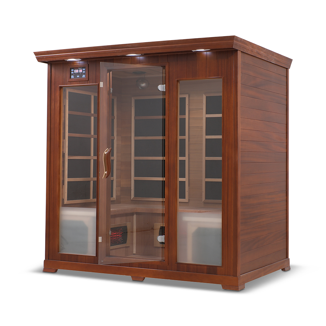 4 Person Full Spectrum Infrared Sauna — Cedar