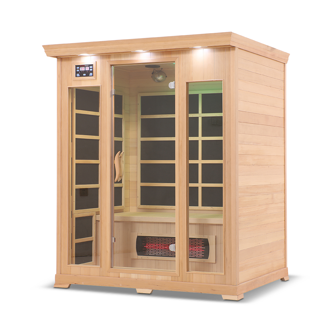 3 Person Full Spectrum Infrared Sauna — Hemlock