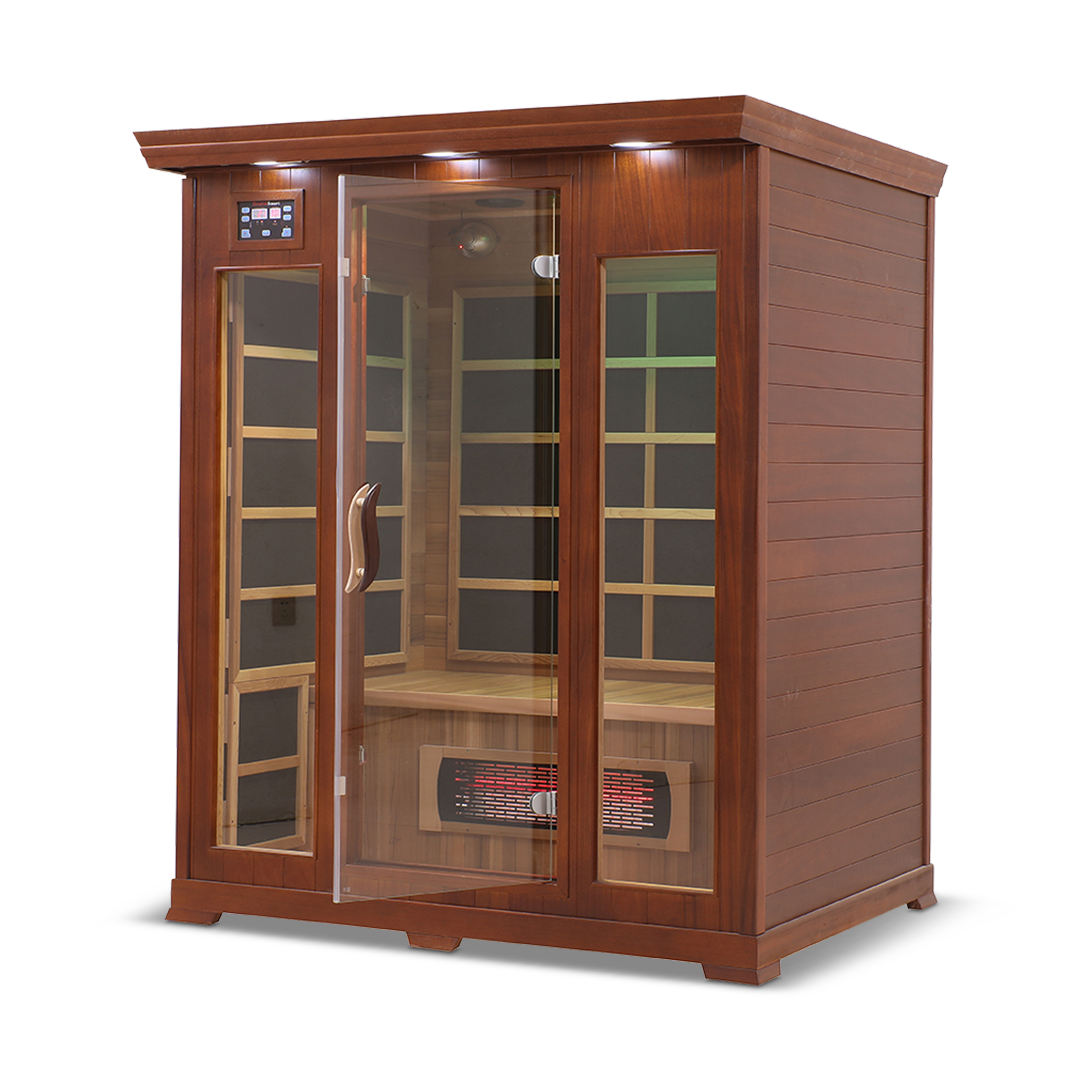 3 Person Full Spectrum Infrared Sauna — Cedar