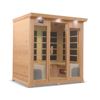 4 Person Full Spectrum Infrared Sauna — Hemlock