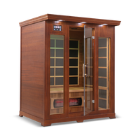 3 Person Full Spectrum Infrared Sauna — Cedar