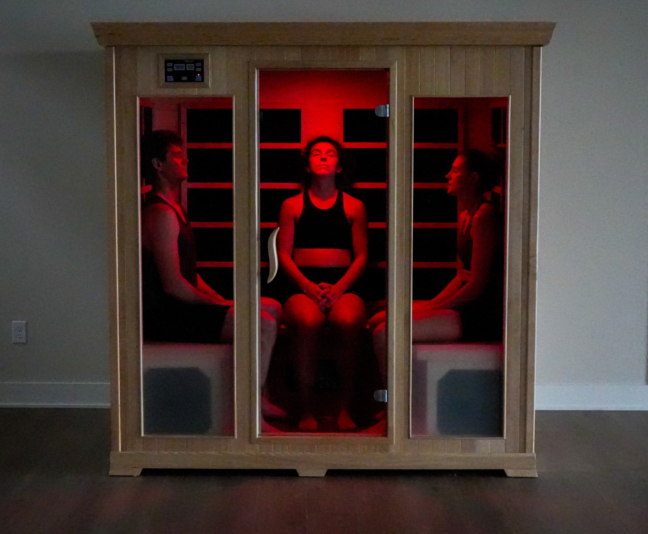 Recovering in a HealthSmart sauna at home